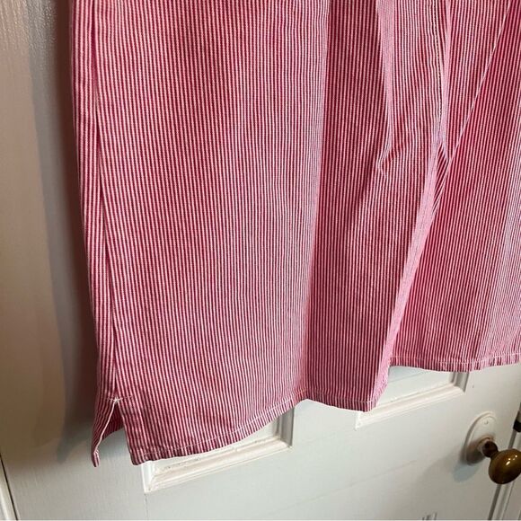 NEW WOMENS Christopher & Banks PINK & WHITE PINSTRIPE DENIM SKIRT SIZE 6 - Picture 4 of 6